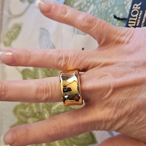 Milor 14kt yellow gold wide band - Picture 4 of 4